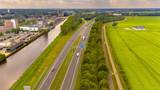 Makelaar regio Hoogezand, verkoop woning Noord Oost Groningen. Luchtfoto kanaal Hoogezand